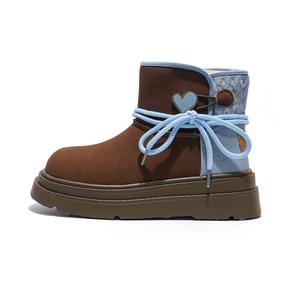 Термические короткие ботинки женские Take the Qin, синий