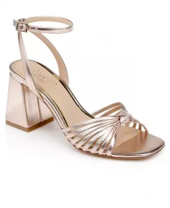 Женские босоножки Nariah на квадратном каблуке Jewel Badgley Mischka, розовый