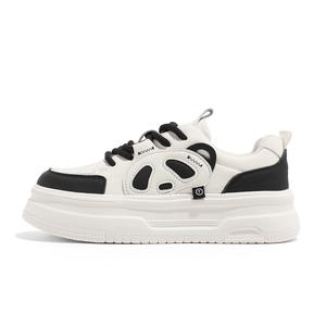 NAVIGARE Баланс легкие увеличивающие рост низкие скейтбордские кроссовки женские бежево-черные, цвет Beige Black