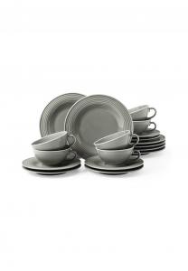 Сервиз чайный Beat Color Glaze 18 предметов Beat Seltmann Weiden, серый
