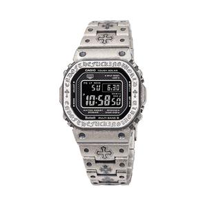 Часы Casio G-Shock Full Metal GMW-B5000 Series, арт. GMW-B5000-1A, серебристый/винтаж/гравировка