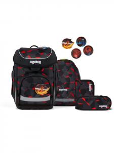 Ergobag Набор школьных сумок Cubo, 5 предметов, TaekBärdo, черный