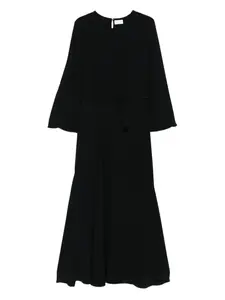 Расклешенное платье с поясом P.A.R.O.S.H., черный