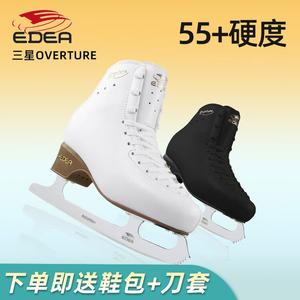 EDEA Коньки Ice Skates Three-Star Overture, фигурные лезвия для детей, профессиональные коньки для женщин и мужчин, черный, размер 220 [33], лезвия Rotation Ice Blades
