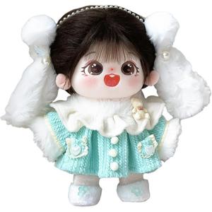 Хлопковая кукла каштанового цвета плюшевая кукла высотой 20 см MENGWAGONGDIAN