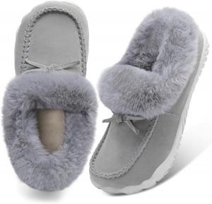 Женские мокасины-ботинки BARERUN с утеплителем, зимние ботинки, ботильоны для женщин, уличные, с меховой подкладкой, женские тапочки