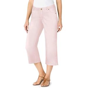 Джинсы прямого кроя plus size с эластичной резинкой на талии Woman Within, Delicate Pink