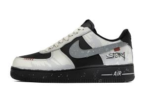 Кроссовки для скейтбординга Air Force 1 Gale Signal Abrasion Resistant низкие унисекс Nike, серый