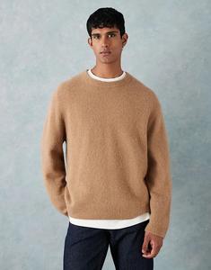 Джемпер ARKET из смеси шерсти альпаки цвета верблюжьей шерсти