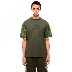 Футболка с коротким рукавом EA7 EMPORIO ARMANI Train Graphic Series Monogram Infill, зеленый
