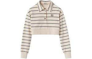 Рубашка поло женская бежевая Miu Miu