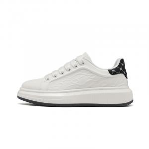 Износостойкие, легкие и дышащие низкие скейтерские кроссовки Unisex JOSINY, белый черный