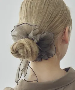 Резинка для волос из шифоновой ленты Goldy, цвет Gray