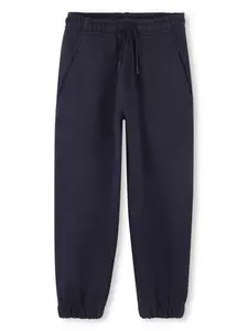 Спортивные брюки из органического хлопка Kenzo Kids, синий