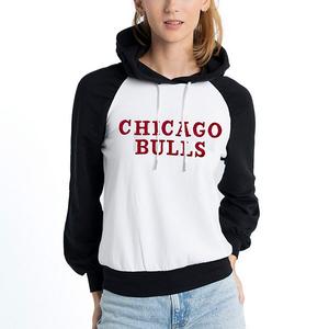 Женский белый худи Chicago Bulls Marlowe Tri-Blend Raglan Lusso