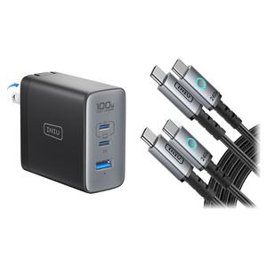 Зарядное устройство INIU Leopard 100W GaN 3-Port USB Wall Charger with Two USB-C