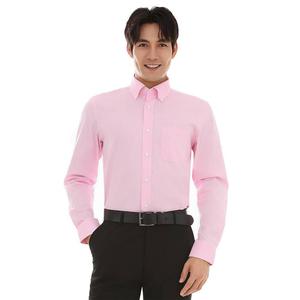 Мужская оксфордская классическая рубашка классического кроя на заказ Bespoke, розовый