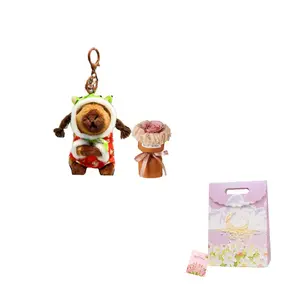 Капибара водяная крыса в деревенском стиле брелок кукла плюш подвеска 13см высота Jinnew