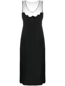 Simone Rocha платье миди без рукавов, черный