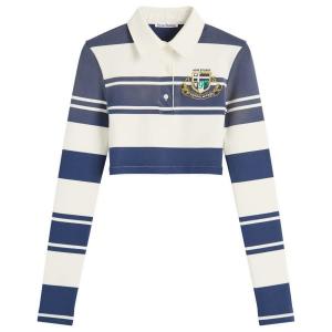 Укороченная рубашка-поло Euston Acne Studios, мультиколор