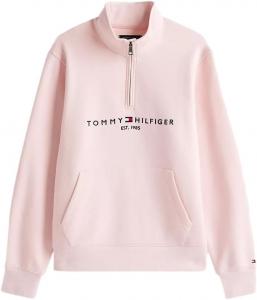 Мужская адаптивная толстовка Tommy Hilfiger с застежкой-молнией на четверть оборота и удлиненным бегунком, Whimsy Pink