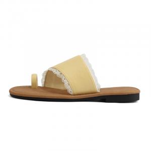 Женские сандалии с резиновой подошвой и противоскользящим покрытием CENTRAL&KITTY, Yellow