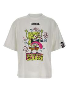 Футболка из хлопка Iceberg, белый