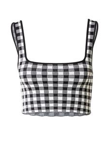 Вязаный топ Daahls By Emma Roberts Exclusively For About You AYLIN, черный/белый