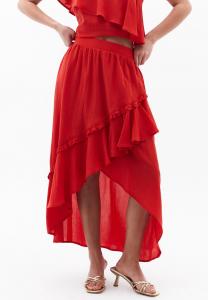 Юбка макси Wrap skirt OXXO, оранжевый