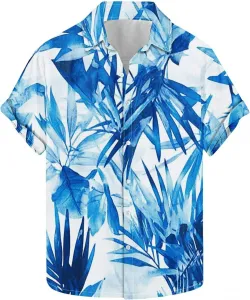 Мужская футболка с цветочным принтом, летняя, дышащая