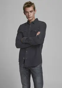Джинсовая рубашка Jack & Jones "SHERIDAN SHIRT", черный