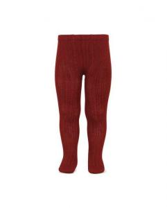 Ребристые колготки Condor, красный