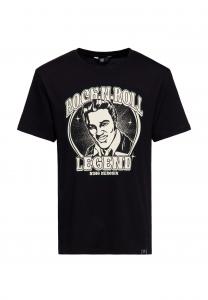 Рубашка с принтом Короля рок-н-ролла Легенда рок-н-ролла KING KEROSIN, черный