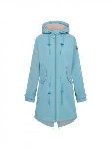 Derbe Мягкая куртка Friese Island из софтшелла молочно-голубого/булыжникового цвета