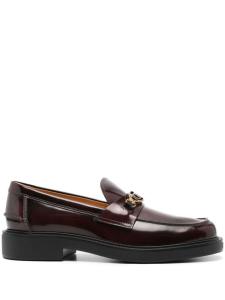 Tod's мокасины с логотипом, красный