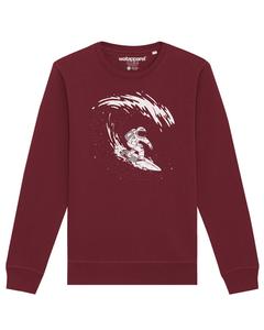 Свитер Watapparel Sweatshirt Surfing Spaceman, бордовый