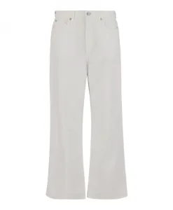 Белые джинсы с широкими штанинами из хлопковой смеси Rag & Bone, белый