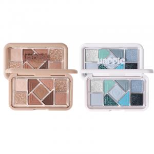 Hold Live Маленькая розовая палетка с девятью цветами теней для век, легко растушевываются, шиммер, натуральный