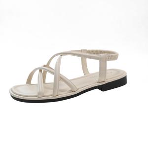 Puppytown Женские сандалии на одной бляшке 2 см белые, цвет White