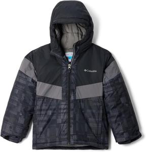 Куртка Columbia boys Lightning Lift III Printed, Black Warp Plaid/City Grey