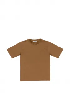 Футболка с круглым вырезом и короткими рукавами Paolo Pecora Kids, коричневый