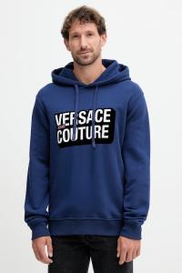 Хлопковая толстовка Versace Jeans Couture, темно-синий