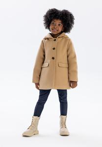 Зимнее пальто MINOTI BUTTONED WITH COLLAR, Camel