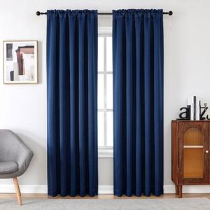 Занавеска для окна National Karter с одинарным затемнением, темно-синий