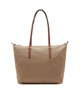 Сумка шоппер Lauren Ralph Lauren Keaton текстильная с монограммой, бежевый