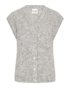 ICHI Вязаный жилет 'IHBelablue' в светло-сером цвете