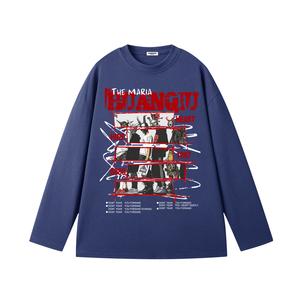 Футболка Unisex Crew Neck Moderate Straight Fit HUANQIU, темно-синий