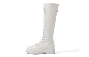 Сапоги женские Daphne высокие на шнуровке, кофейный