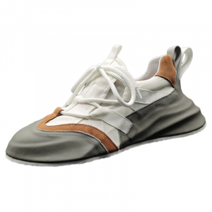 Дышащие и легкие низкие повседневные туфли для мужчин ZUOSAISI, White Gray