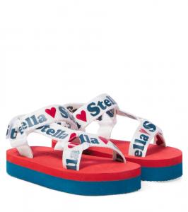Сандалии с принтом логотипа Stella McCartney Kids, Colourful